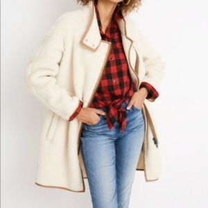 Madewell Sherpa cocoon coat XL